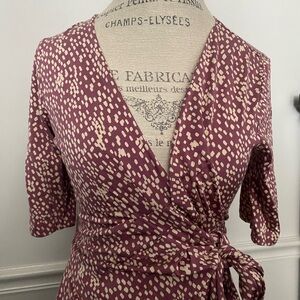 Banana Republic Pink and Cream Patterned Dress